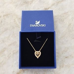 Swarovski Gold Heart Necklace